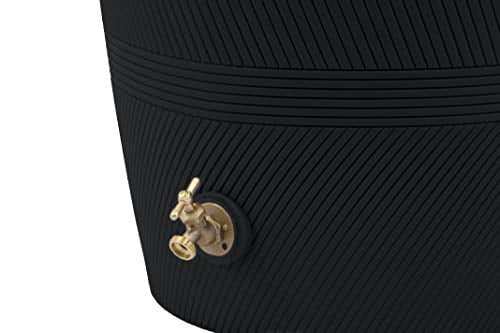 Good Ideas Impressions Havana 50 Gallon Rain Saver – Black