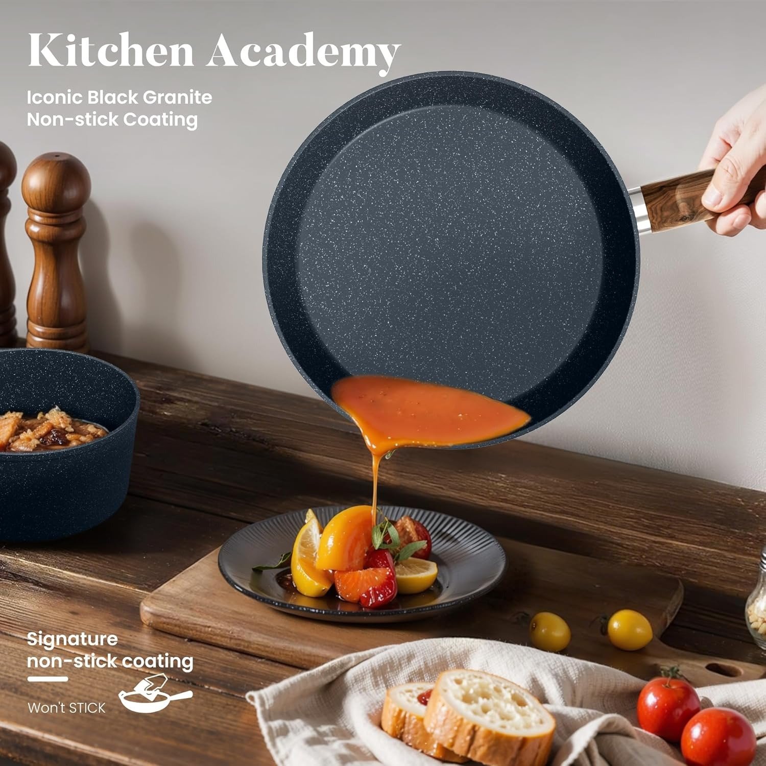 12-Piece Induction Nonstick Cookware Set Kitchen Multi-Functional Pots and Pans Collection