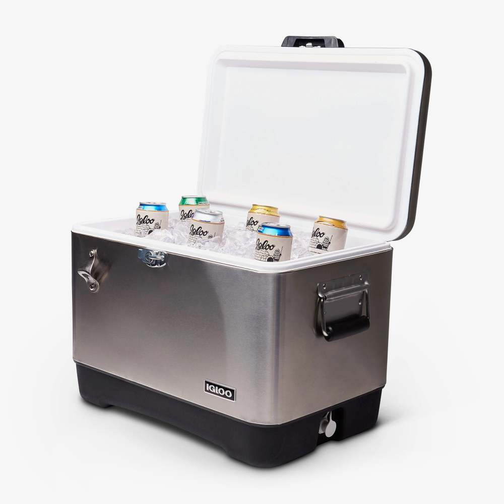 Igloo Classic Legacy 54 Hard Cooler Stainless Steel 54qt;