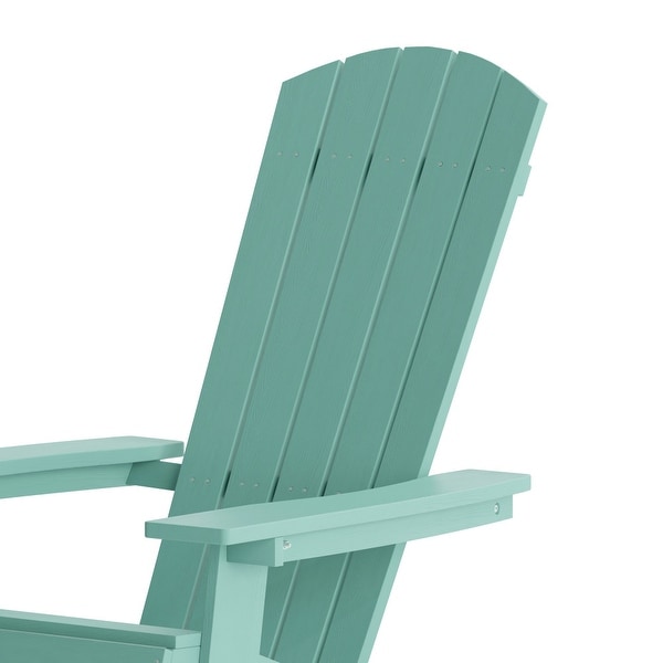 AllWeather Poly Resin Folding Adirondack Chair