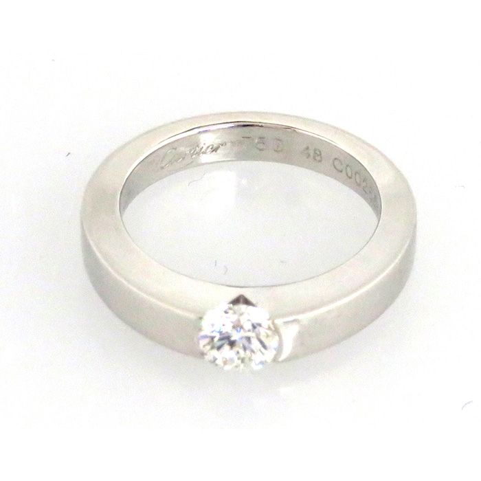 Cartier Diamond Ring K18WG White Gold Ring G