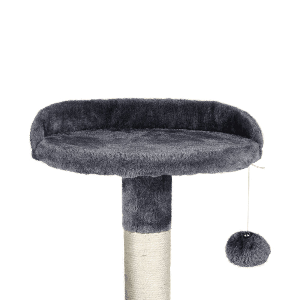 Yaheetech 51-in Cat Tree and Condo Scratching Post Tower, Gray