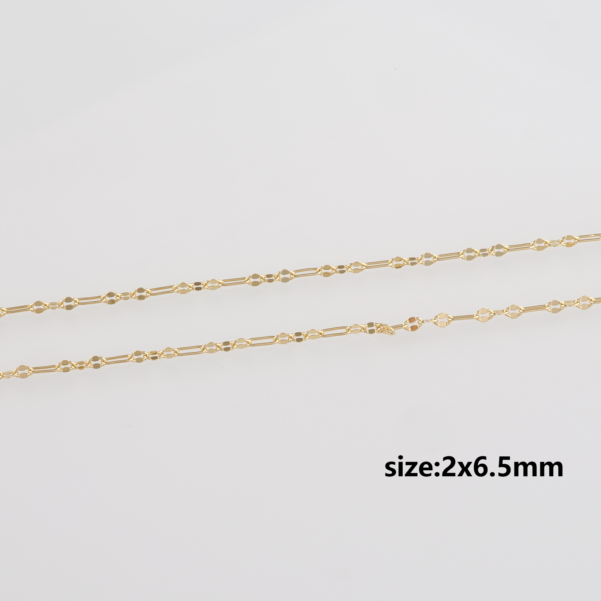 18K Gold Filled Cable Chain Necklace,Dainty Thin Link Chain,Gold Chain Necklace for Women DIY Jewelry Making Supply