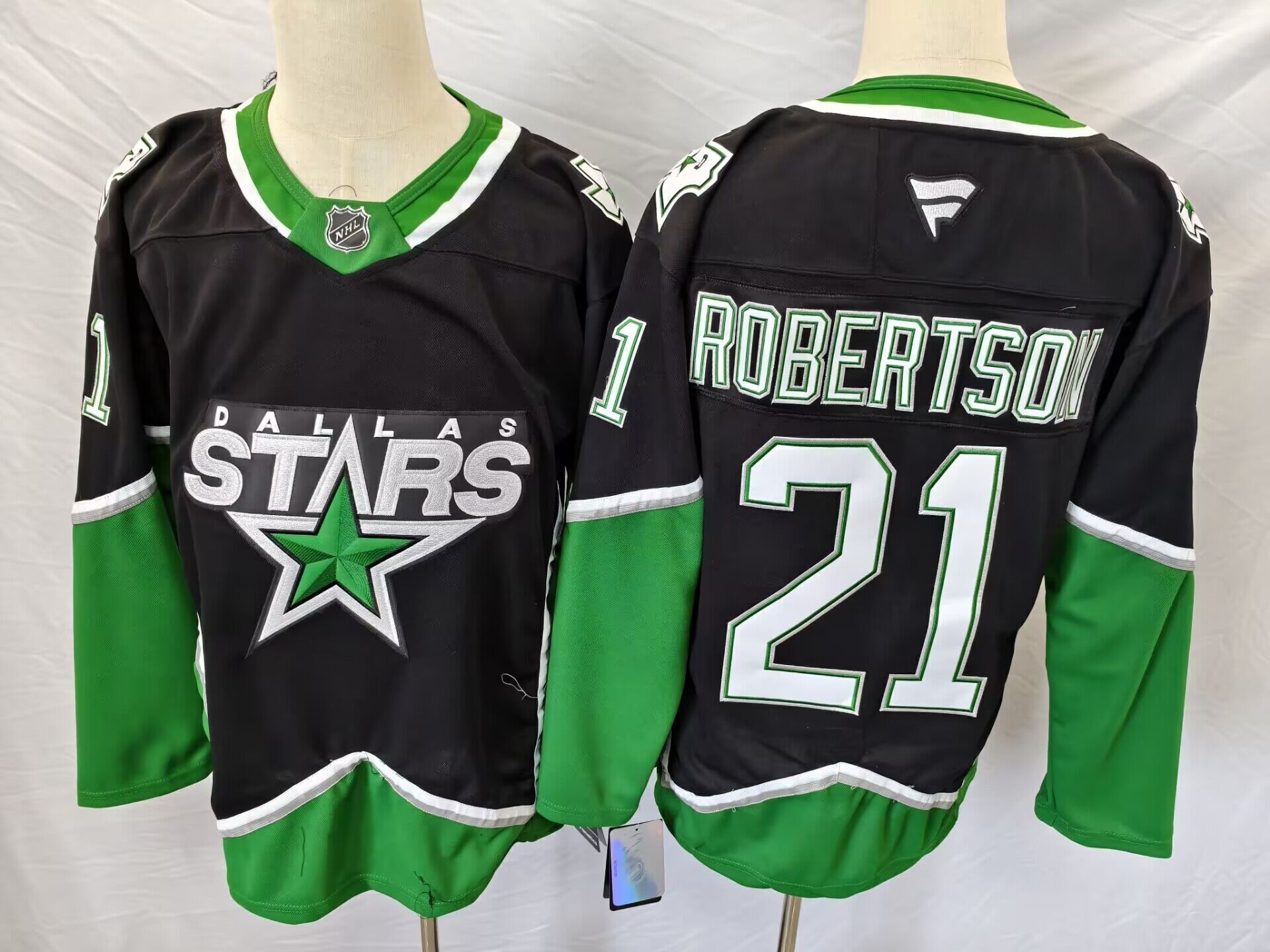 Men's Dallas Stars Jason Robertson #21 Fanatics Black Premium Player Jersey