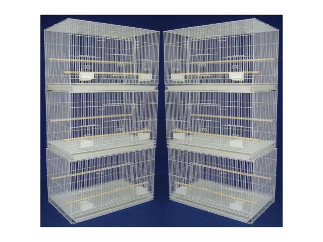 Yml Lot of 6 Small Breeding Cages White