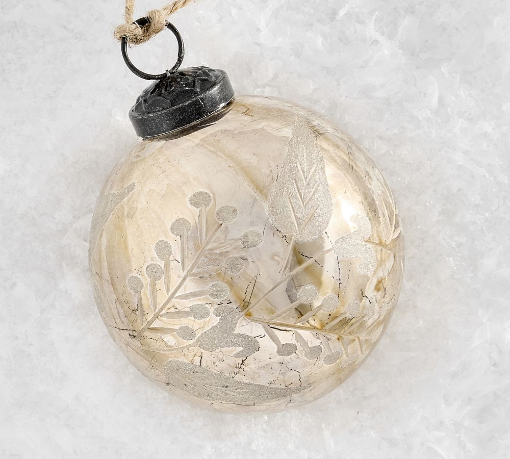 Silver Etched Ornament Box Set of 6  sgtnighsdesigns