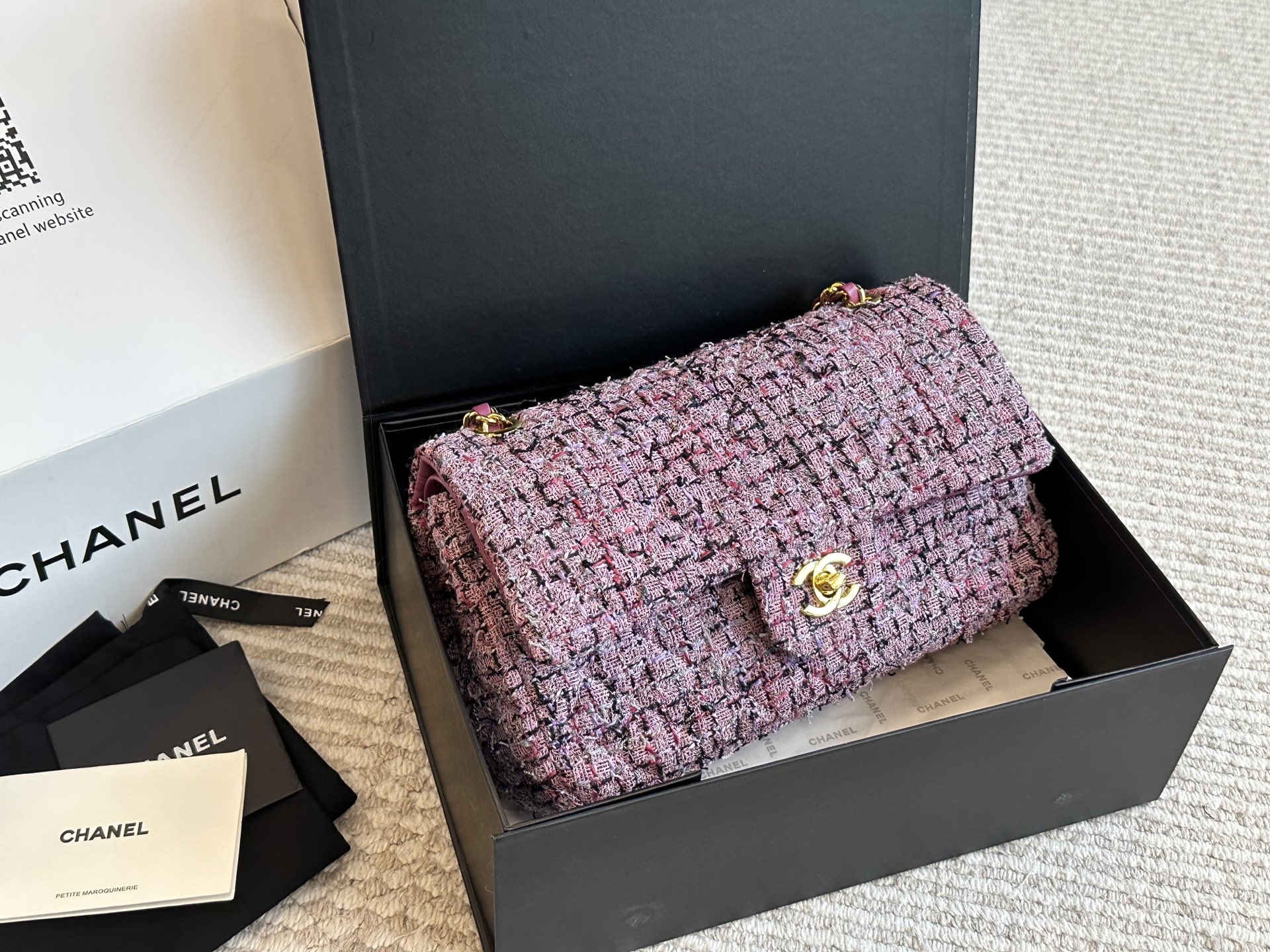 Chanel wool CF bag - cnluxepick