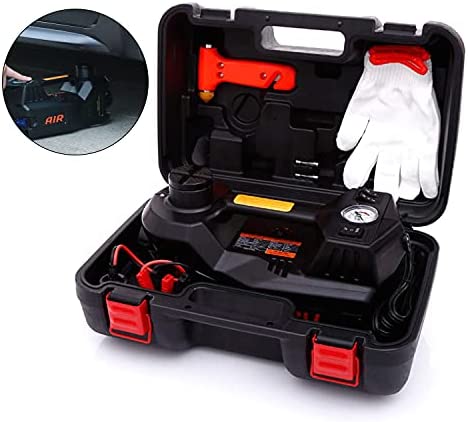 Trihelper Car Jack Hydraulic Jack – 5 Ton Electric Car Jack Stand Three in One Car Jack Kit for Sedans SUV Car Lift Floor Jack