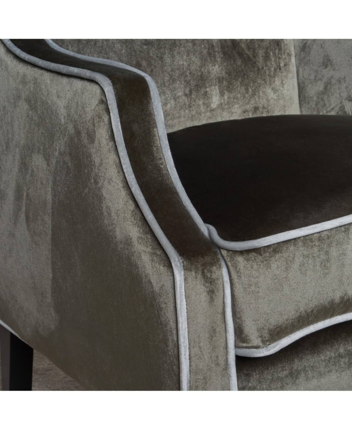 Noble House Velvet Eddison Club Chair