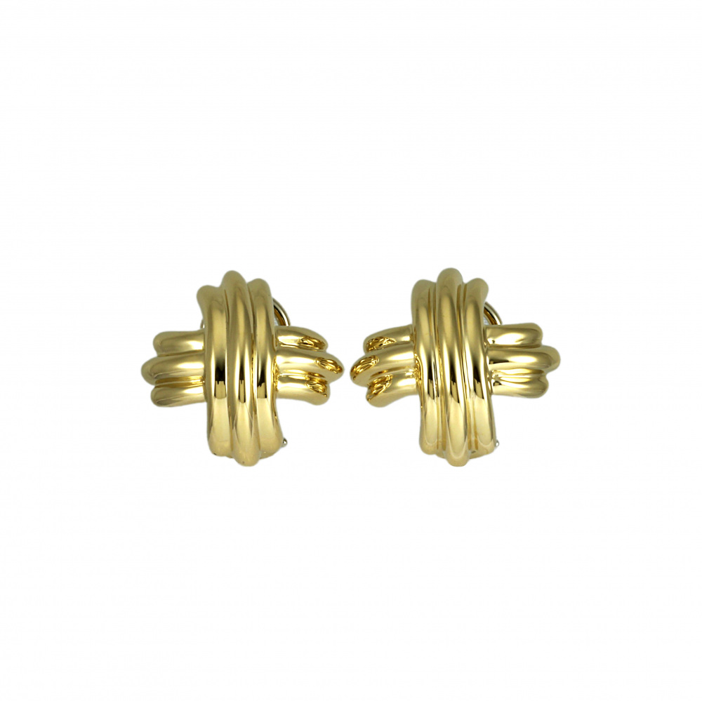 Tiffany & Co. Tiffany Signature K18YG Yellow Gold Earrings