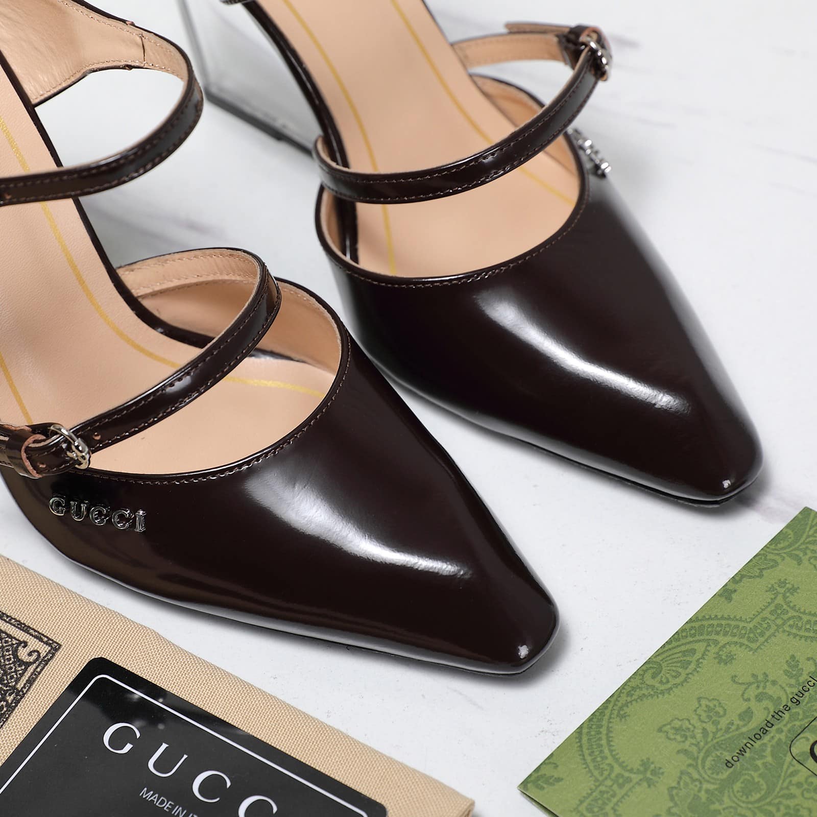 Gucci Women’S Wedge Mule Black 827856 Clg00 1000