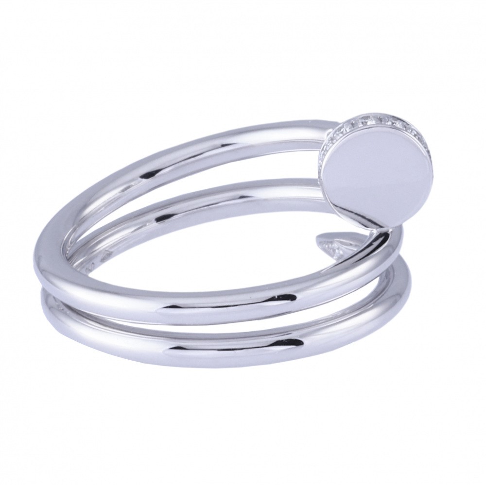 Cartier Juste un Clou Ring 18K White Gold Diamond B4211000