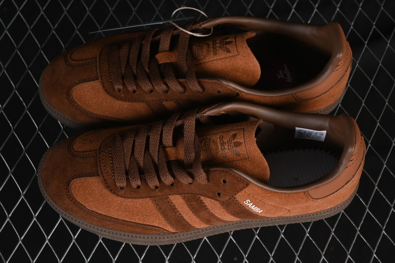 Adidas Samba Clover Casual Board Shoes Brown/Coffee JI3266
