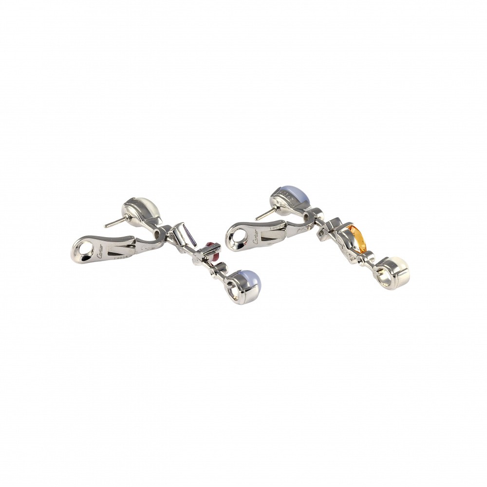 Cartier PT950 Earrings Platinum