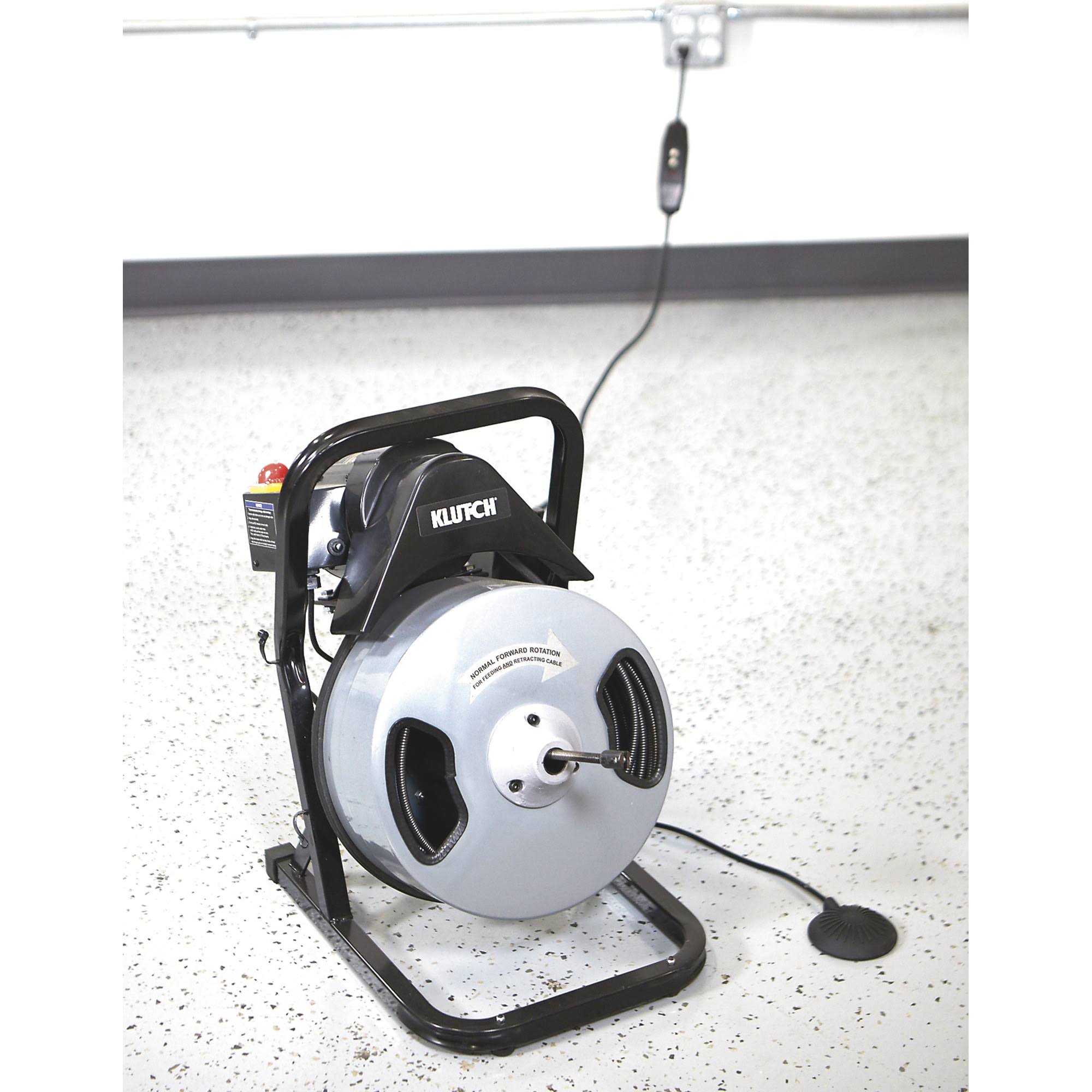 Klutch 60ft. Electric Drain Cleaner