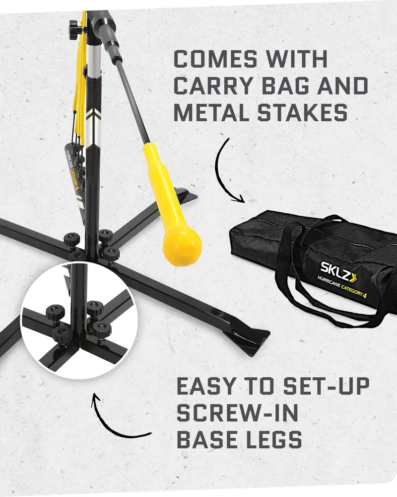SKLZ Hurricane Batting Trainer – Swing Mechanics Aid for Baseball & Softball Players