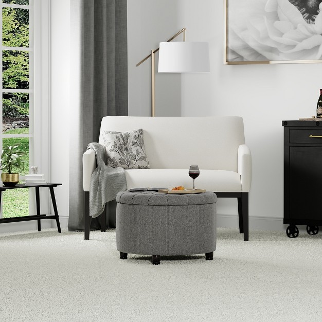 Eluxury Tufted Ottoman With Storage