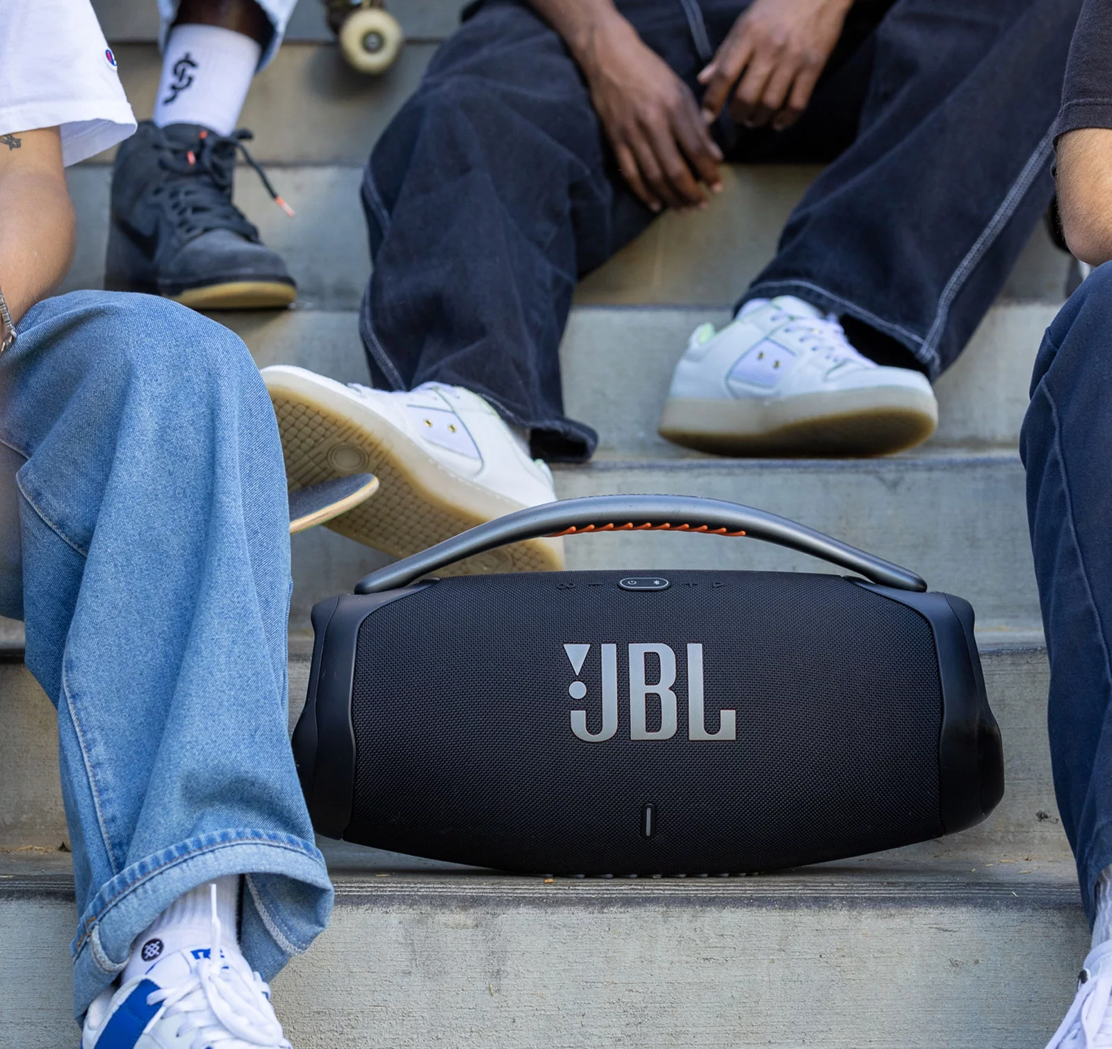 JBL Boombox 3 Black Portable Bluetooth Speaker (Open Box) Damaged Factory Box