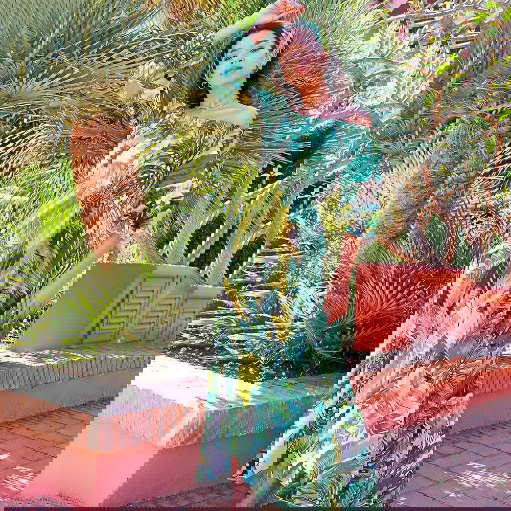 Tropical Off Shoulder Maxi DressClistos