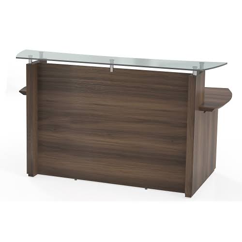 Mayline Sterling 72x22 Reception Station Textured Driftwood [STRC72TDW]