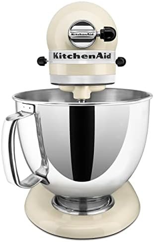 5 Quart Tilt Head Stand Mixer with Pouring Shield, Almond Cream