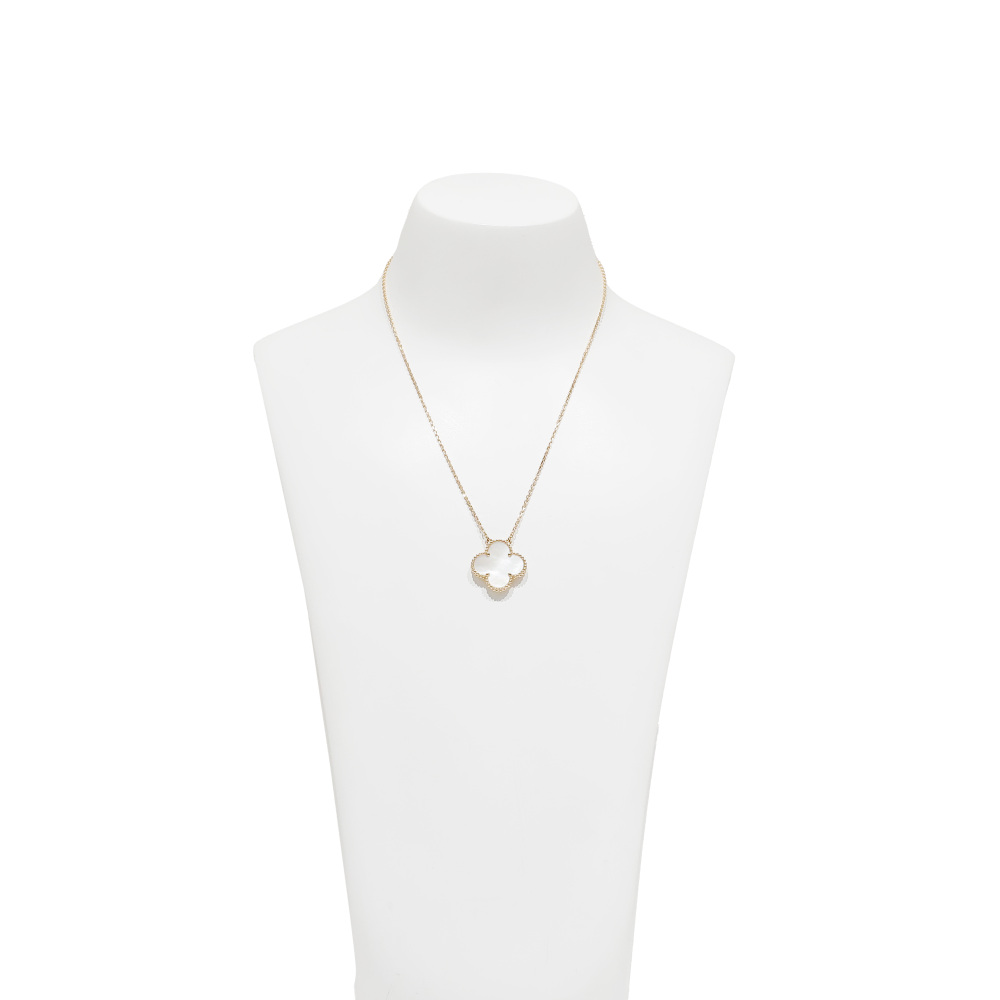 Van Cleef & Arpels Magic Alhambra Ginza Boutique Limited Necklace 18K Rose Gold Mother of Pearl VCARO41300