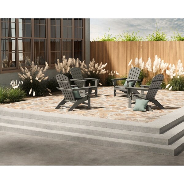 POLYWOOD Nautical 4Piece Adirondack Conversation Set