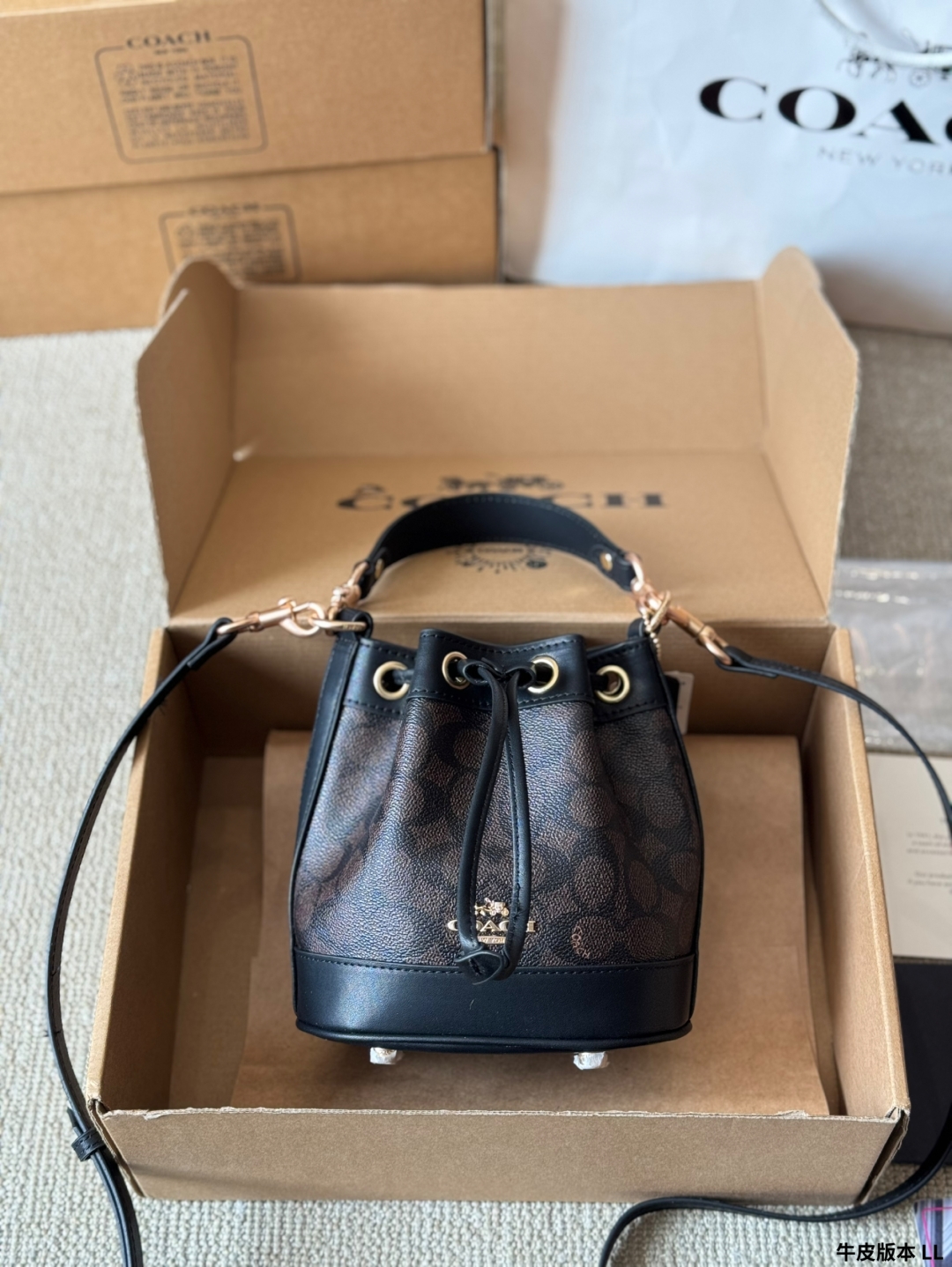 coach dempsey mini bucket bag new women's bag - cnluxepick