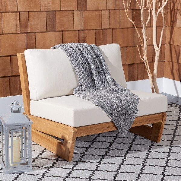 SAFAVIEH Couture Julianne Brazilian Teak Patio Chair
