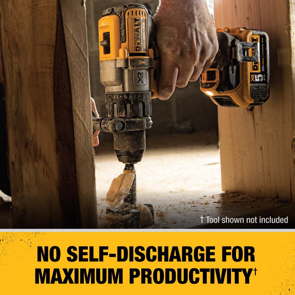 DEWALT 20V MAX XR 5.0Ah Battery 2 Pack with Charger and Bag DCB205-2CK