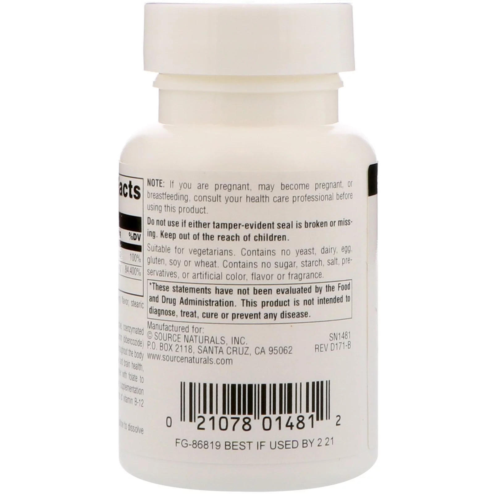 Source Naturals Source Naturals  Advanced B-12 Complex, 60 ea