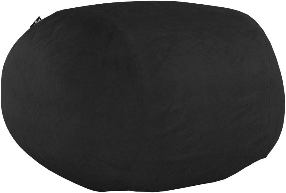 Large foam padded bean bag chair with removable cover