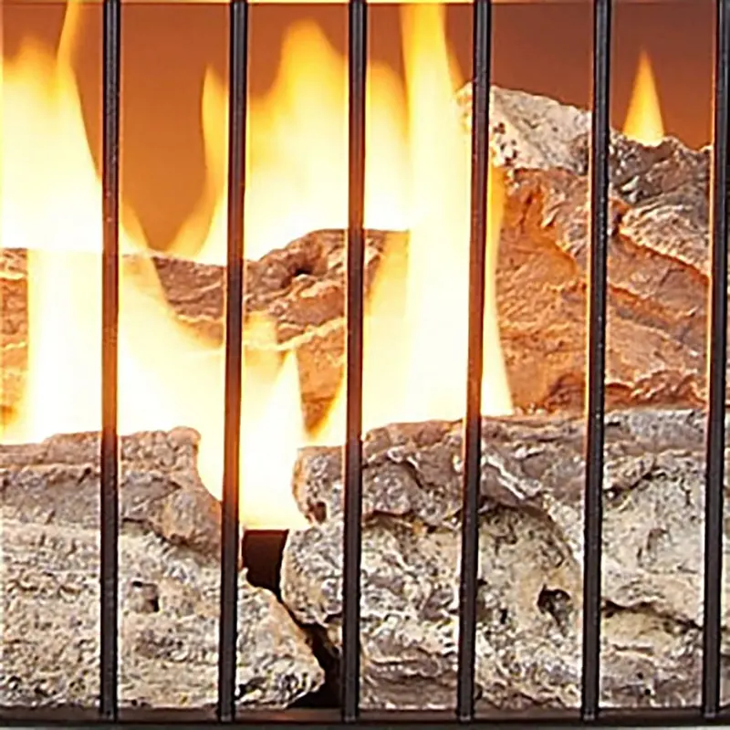 Vent-Free Dual-Fuel Fireplace – 25,000 BTU Freestanding Unit with Built-In Thermostat