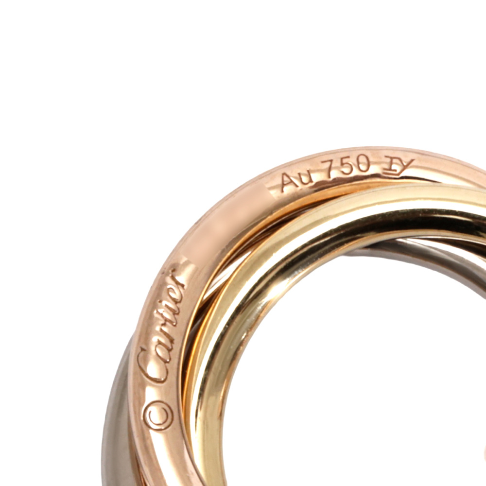 Cartier Trinity Necklace Tri-Gold Diamond B7058500