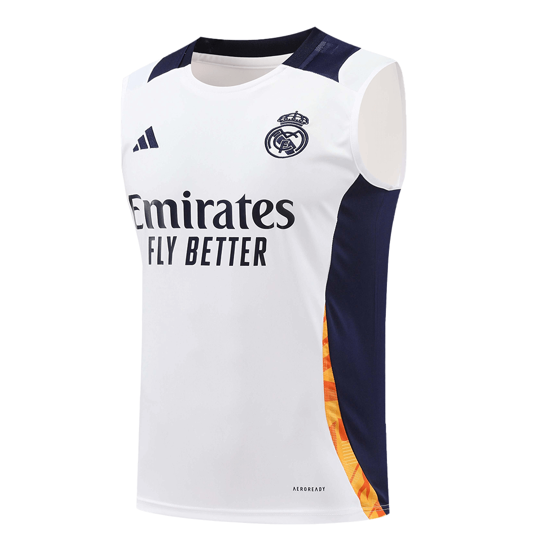 Real Madrid Pre-Match Sleeveless Top White