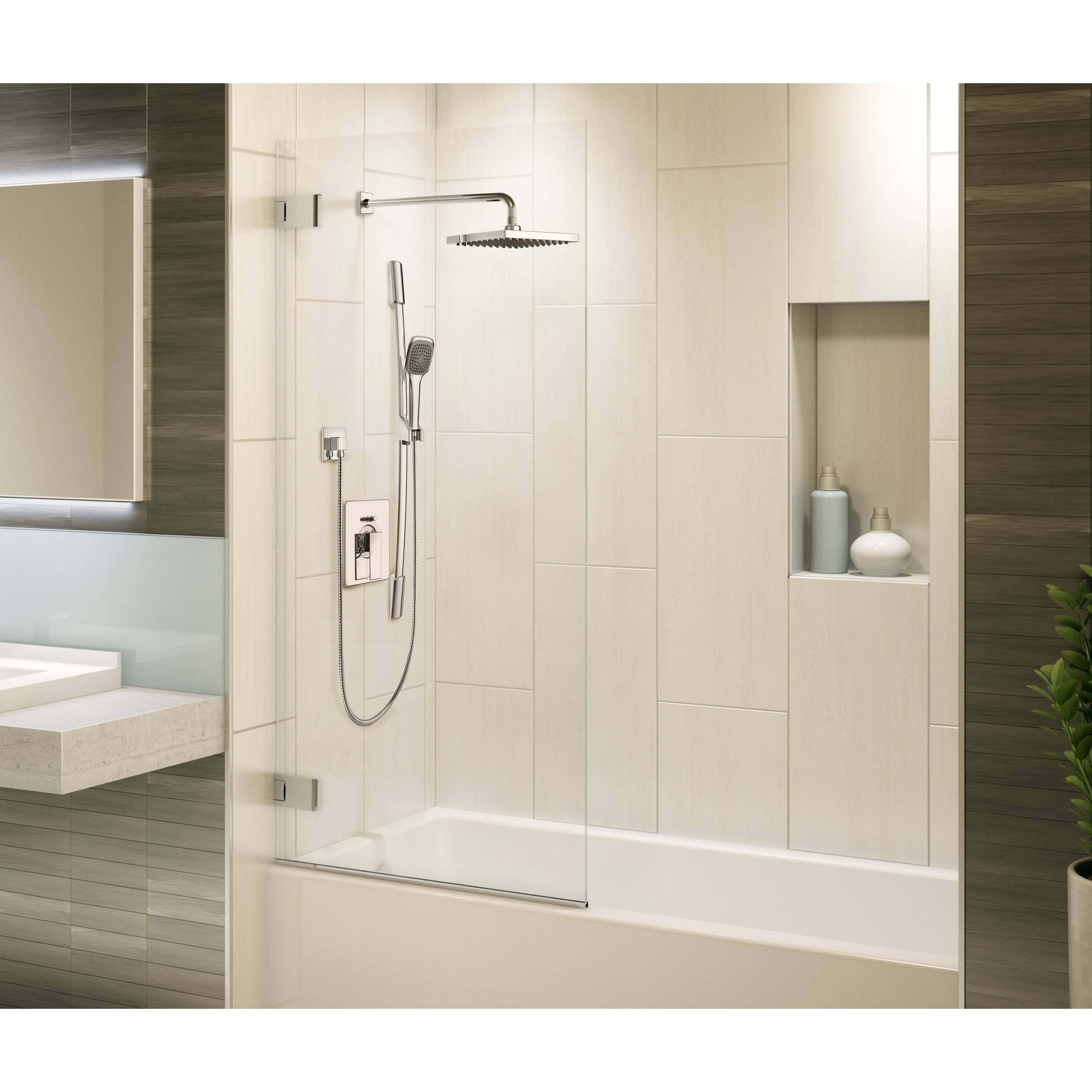 Belanger KIT-QUA130CCP Rain Pressure Balanced Square Shower System, Polished Chrome