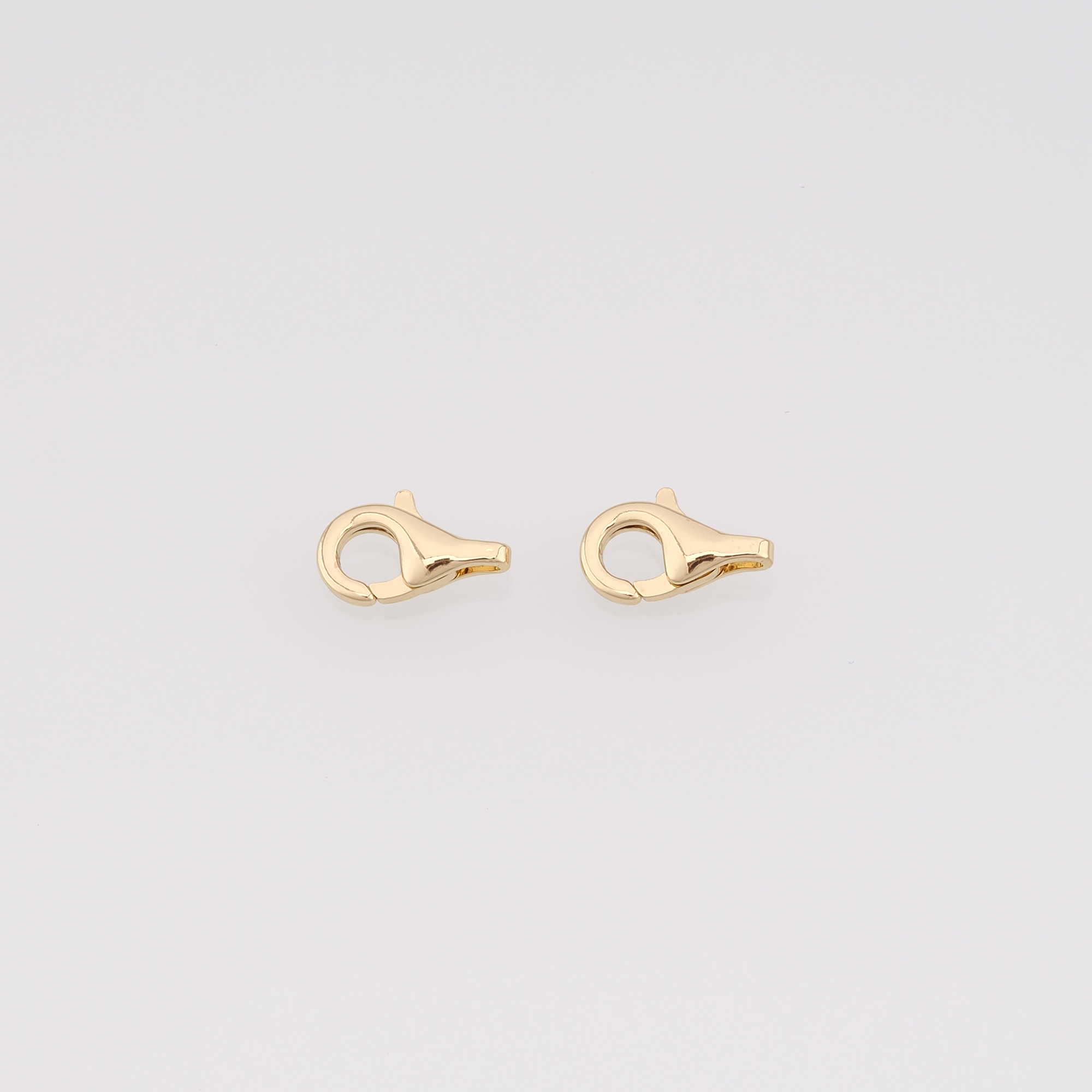 18K Gold Filled Lobster Claw Clasp,Lobster Clasp Lock,Spring Buckle for DIY Jewelry Necklace Bracelet