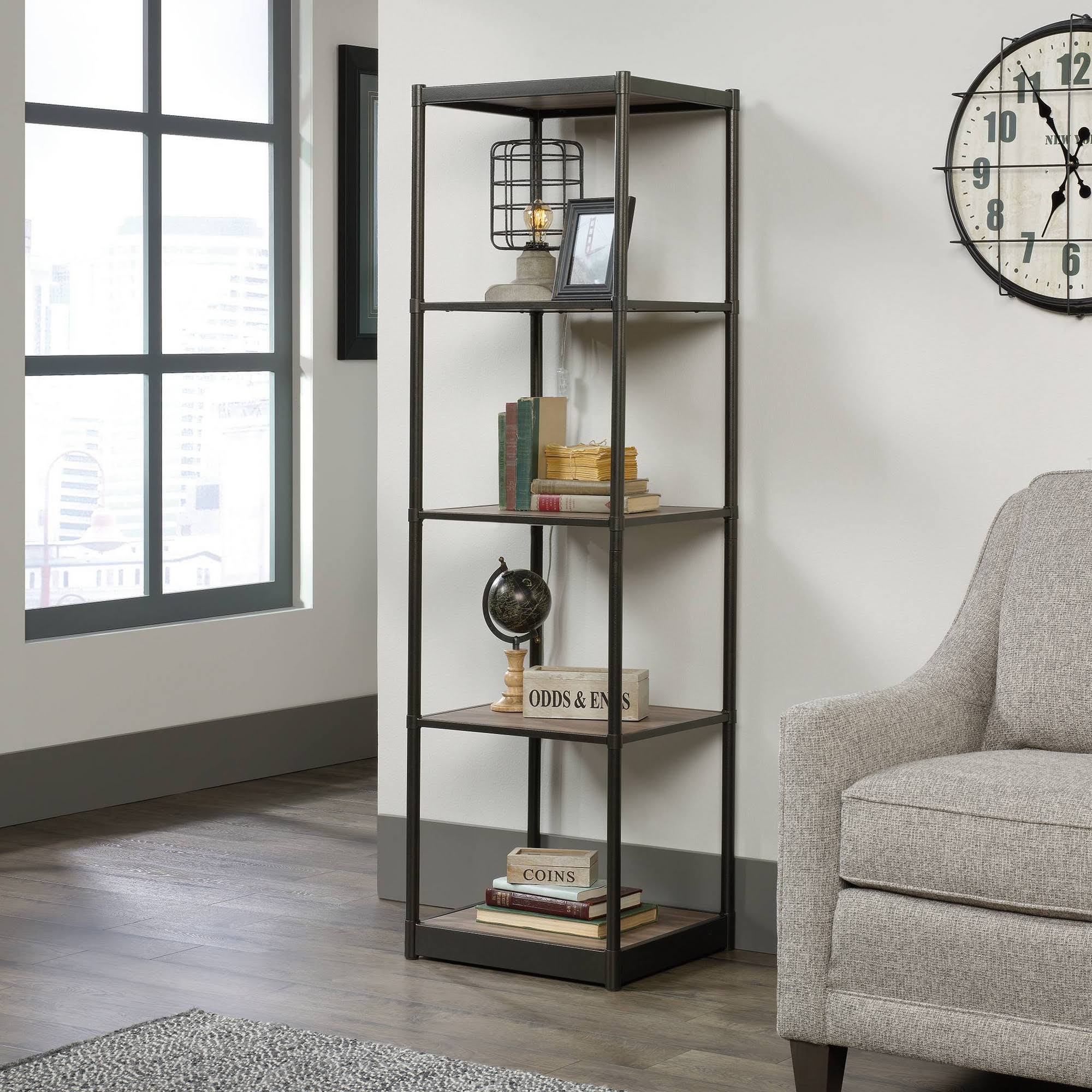 Sauder Barrister Lane 4-Shelf Bookcase, Salt Oak