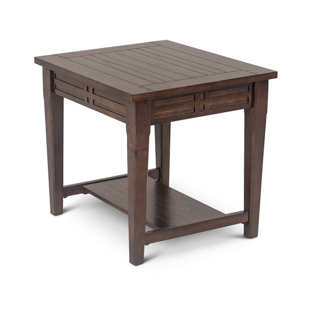 Crestline End Table Mocha Cherry Steve Silver Co
