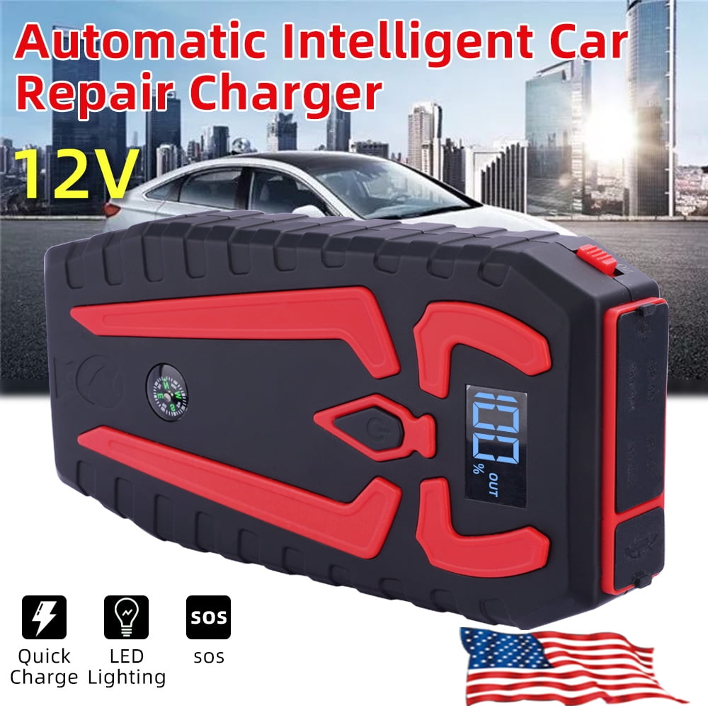 NIFFPD 12000mAh Car Battery Charger,Car Battery Charger Jump Starter battery charger for Car, Lawn Mower, Motorcycle, Boat, SUV and More