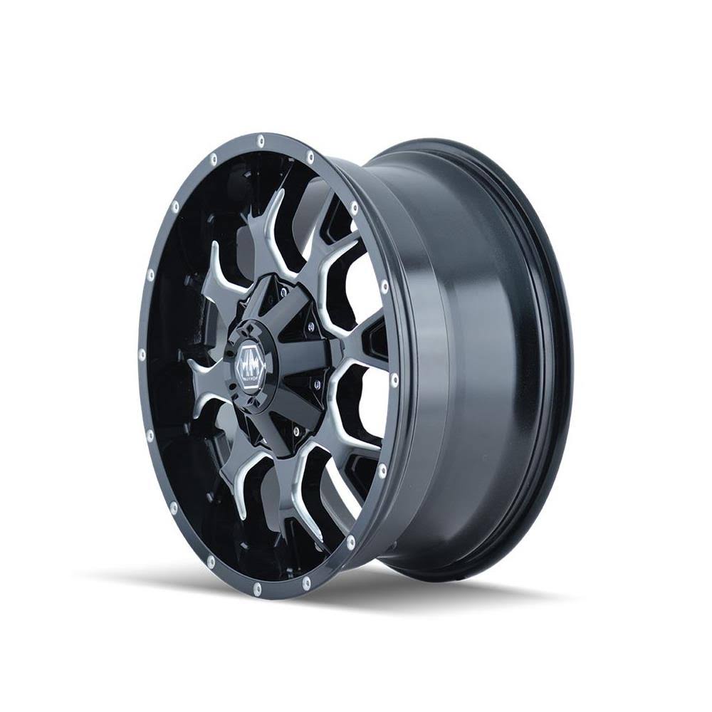 Mayhem Warrior (8015) Black/Milled Spokes 20x9 8x180 0mm 130.8Mm