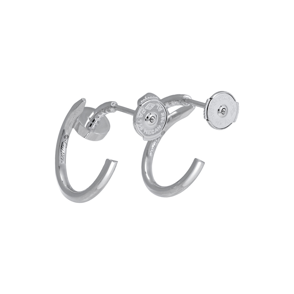 Cartier Juste un Clou Earrings 18K White Gold B8301236