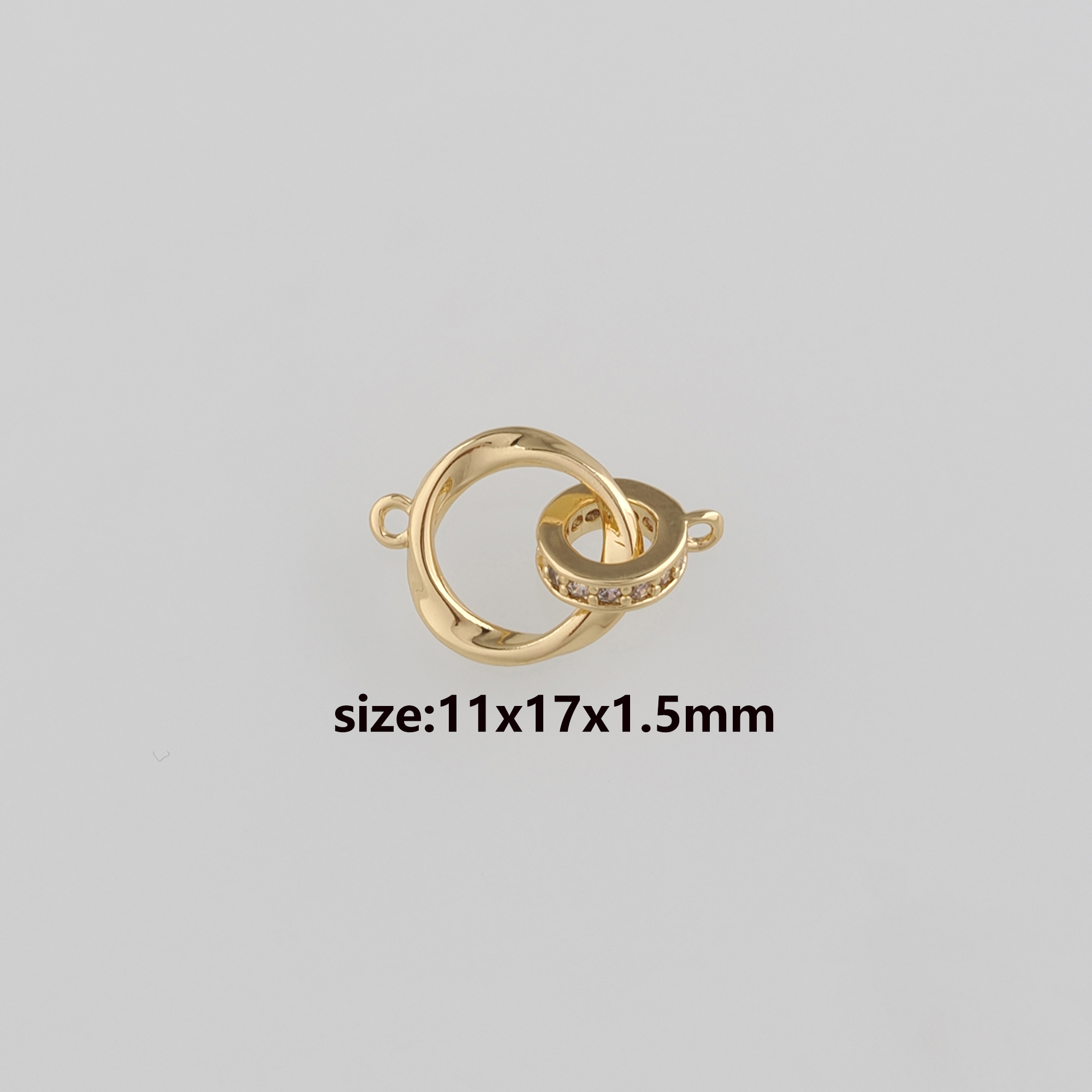 18K Gold Filled End Clasp,Hook Clasps,Connector End Cap Clasp for DIY Jewelry Necklace Bracelet