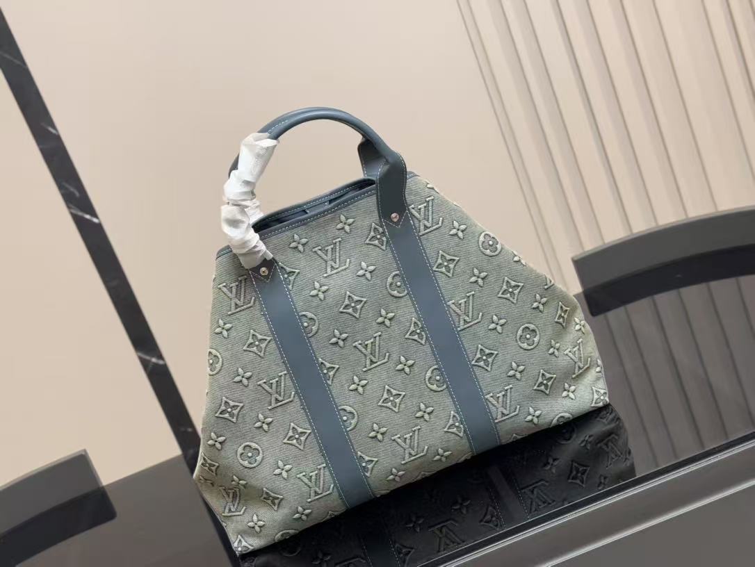 LV Sac Plat Denim Briefcase For Men - cnluxepick