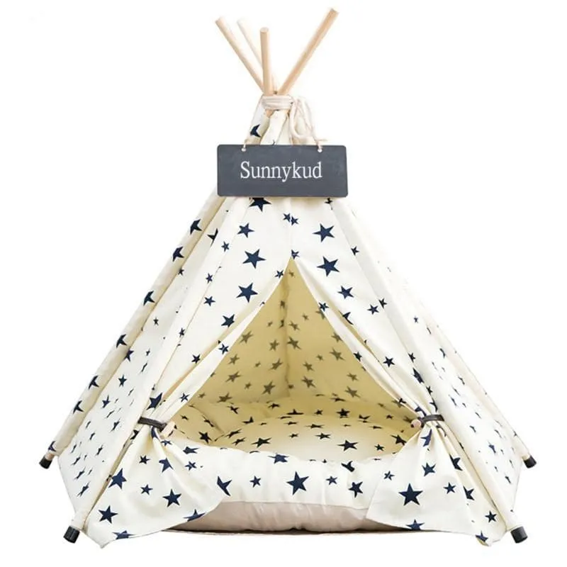 Pet Tent House Portable Tent with Thick Pad
