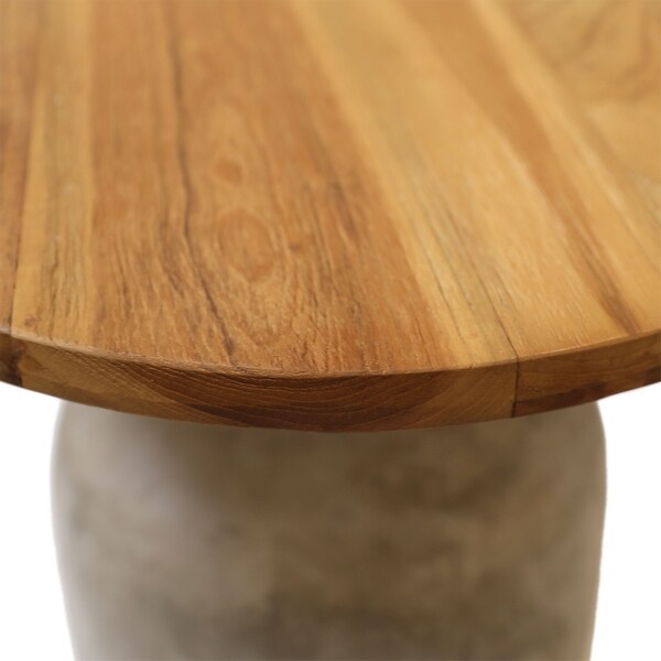 Egaleo End Table,Natural/Gray