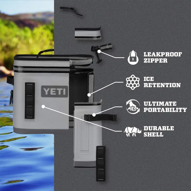 YETI Hopper Flip 12 Soft-Sided Cooler – Insulated Portable Cooler with HydroLock Zipper and Cold-Holding Performance