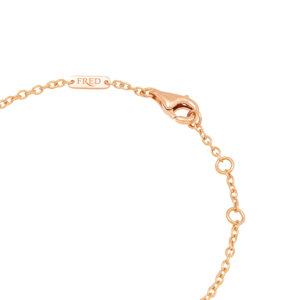 FRED Chance Amphini Full Diamond Bracelet 18K Rose Gold 6B0996