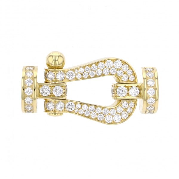 FRED Force 10 Lm Full Pave Accessory 18K Yellow Gold Diamond