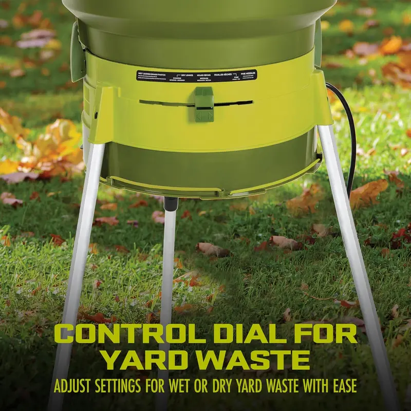Sun Joe Electric Leaf Mulcher with Adjustable Speed Control – Up to 55 Gallons Per Minute